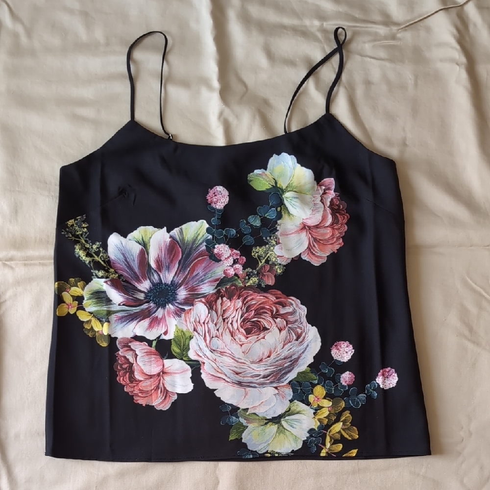 Express Black Floral Camisole